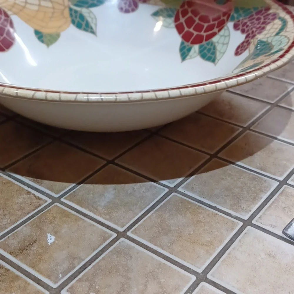 Pier 1 Vintage Mossaic Fruit Or Serving‎ Bowl 11.5 W 3 Deep